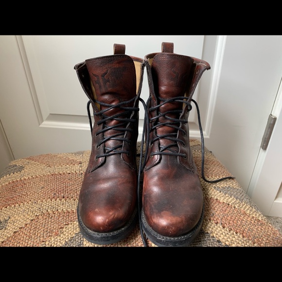 Brown leather Frye boots - Picture 4 of 7